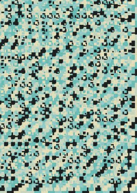 Soyut Geometrik Desen, üretken hesaplama sanatı çizimi