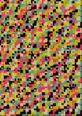 Soyut Geometrik Desen, üretken hesaplama sanatı çizimi