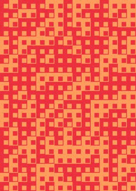 Soyut Geometrik Desen, üretken hesaplama sanatı çizimi