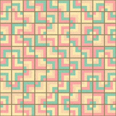 Soyut Geometrik Desen, üretken hesaplama sanatı çizimi