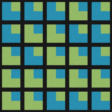 Soyut Geometrik Desen, üretken hesaplama sanatı, vektör illüstrasyonu 