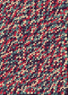 Soyut Geometrik Desen, üretken hesaplama sanatı çizimi