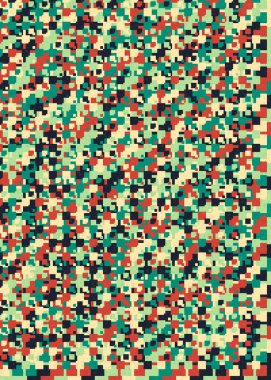 Soyut Geometrik Desen, üretken hesaplama sanatı çizimi