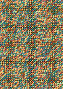 Soyut Geometrik Desen, üretken hesaplama sanatı çizimi