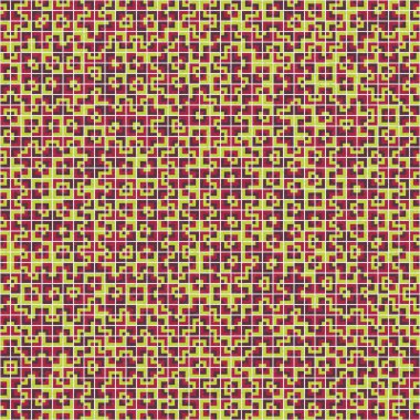 Soyut Geometrik Desen, üretken hesaplama sanatı çizimi