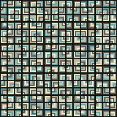 Soyut Geometrik Desen Üretken hesaplama sanatı, vektör illüstrasyonu