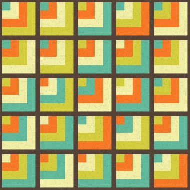 Soyut Geometrik Desen, üretken hesaplama sanatı, vektör illüstrasyonu 