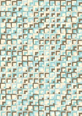 Soyut Geometrik Desen, üretken hesaplama sanatı çizimi