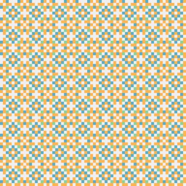 Soyut çapraz desen, üretken hesaplama sanatı, vektör illüstrasyonu 