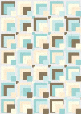 Soyut Geometrik Desen, üretken hesaplama sanatı çizimi