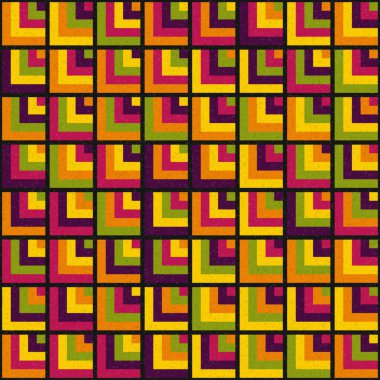 Soyut Geometrik Desen, hesaplama sanatı çizimi