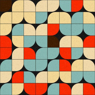 Soyut Geometrik Desen üretken hesaplama sanatı çizimi