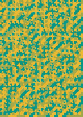 Soyut Geometrik Desen, üretken hesaplama sanatı çizimi
