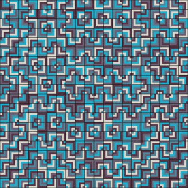 Soyut Geometrik Desen, hesaplama sanatı çizimi