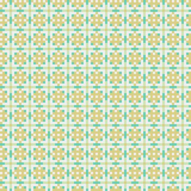 Soyut çapraz desenli üretken hesaplama sanatı çizimi