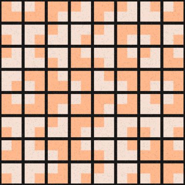 Soyut Geometrik Desen, üretken hesaplama sanatı çizimi