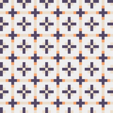 Soyut çapraz desen, üretken hesaplama sanatı, vektör illüstrasyonu 