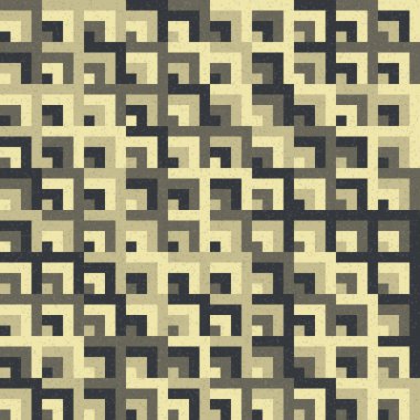 Soyut Geometrik Desen Üretken hesaplama sanatı, vektör illüstrasyonu