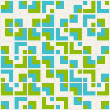 Soyut Geometrik Desen, üretken hesaplama sanatı, vektör illüstrasyonu 