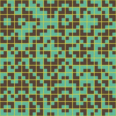 Soyut Geometrik Desen, üretken hesaplama sanatı çizimi