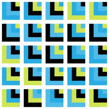 Soyut Geometrik Desen Üretken hesaplama sanatı, vektör illüstrasyonu