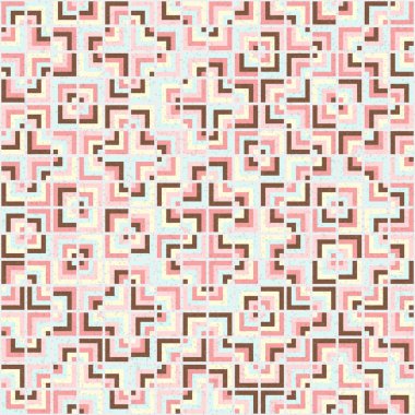 Soyut Geometrik Desen, üretken hesaplama sanatı çizimi