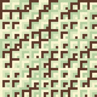 Soyut Geometrik Desen Üretken hesaplama sanatı, vektör illüstrasyonu