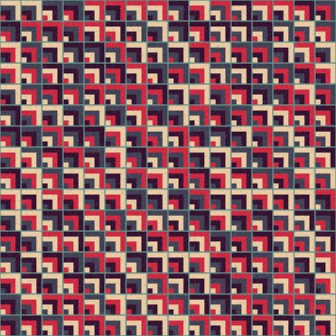 Soyut Geometrik Desen, hesaplama sanatı çizimi