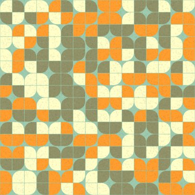 Soyut Geometrik Desen üretken hesaplama sanatı çizimi