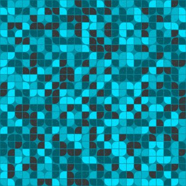 Soyut Geometrik Desen üretken hesaplama sanatı çizimi