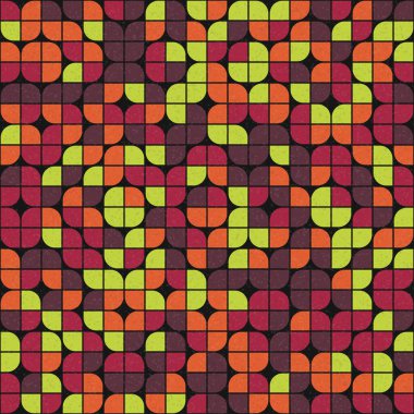 Soyut Geometrik Desen üretken hesaplama sanatı çizimi