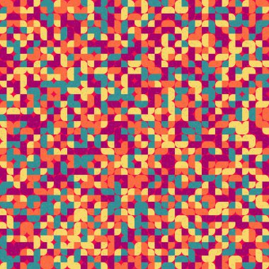 Soyut Geometrik Desen üretken hesaplama sanatı çizimi