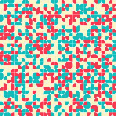 Soyut Geometrik Desen üretken hesaplama sanatı çizimi