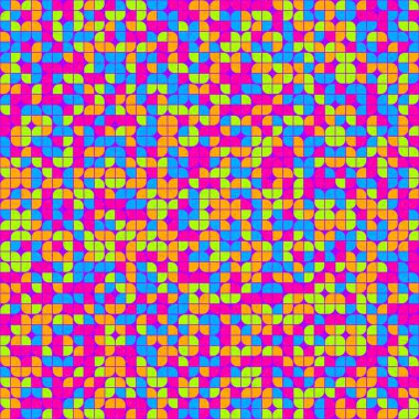 Soyut Geometrik Desen üretken hesaplama sanatı çizimi