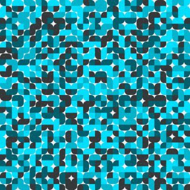 Soyut Geometrik Desen üretken hesaplama sanatı çizimi