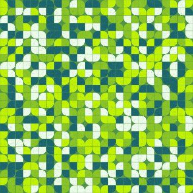 Soyut Geometrik Desen üretken hesaplama sanatı çizimi