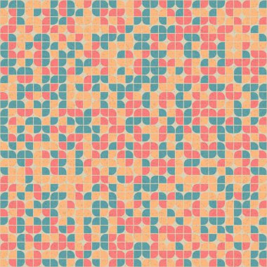 Soyut Geometrik Desen üretken hesaplama sanatı çizimi