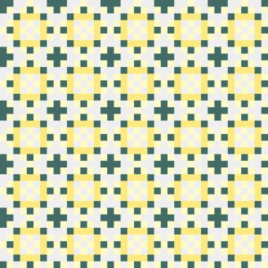 Soyut çapraz desen, üretken hesaplama sanatı, vektör illüstrasyonu 