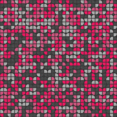 Soyut Geometrik Desen üretken hesaplama sanatı çizimi