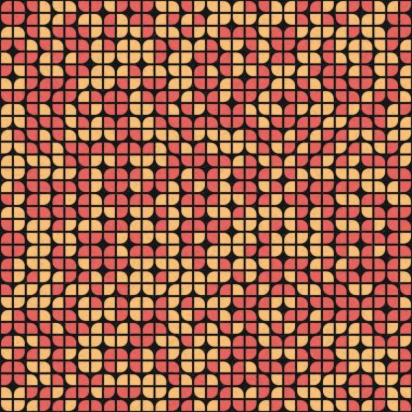 Soyut Geometrik Desen üretken hesaplama sanatı çizimi