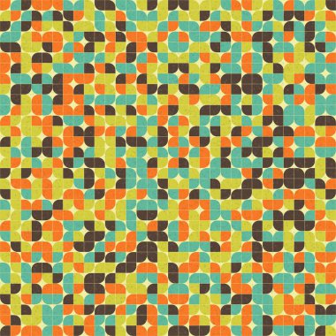 Soyut Geometrik Desen üretken hesaplama sanatı çizimi