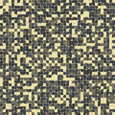 Soyut Geometrik Desen üretken hesaplama sanatı çizimi