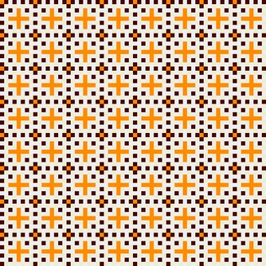 Soyut çapraz desen, üretken hesaplama sanatı, vektör illüstrasyonu 