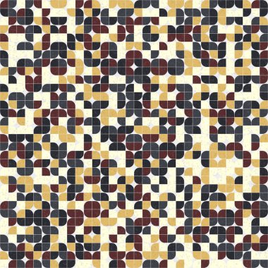 Soyut Geometrik Desen üretken hesaplama sanatı çizimi