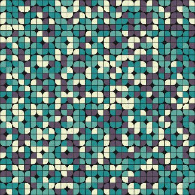 Soyut Geometrik Desen üretken hesaplama sanatı çizimi