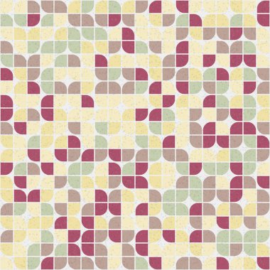 Soyut Geometrik Desen üretken hesaplama sanatı çizimi