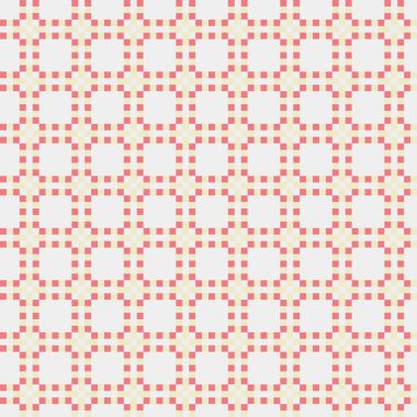 Soyut çapraz desen, üretken hesaplama sanatı, vektör illüstrasyonu 