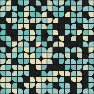 Soyut Geometrik Desen üretken hesaplama sanatı çizimi