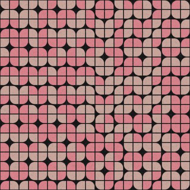 Soyut Geometrik Desen üretken hesaplama sanatı çizimi