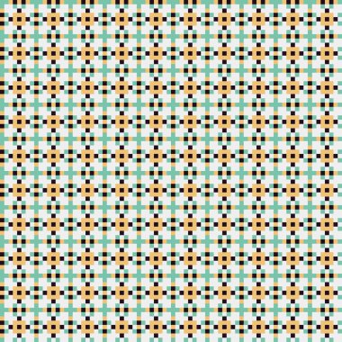 Soyut çapraz desen, üretken hesaplama sanatı, vektör illüstrasyonu 